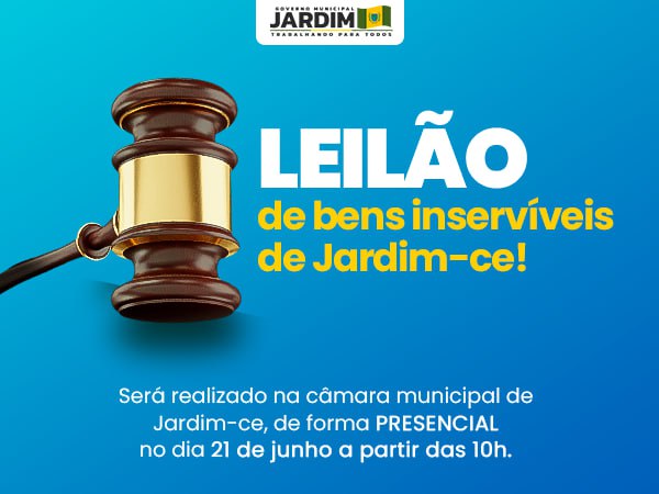 Prefeitura realizará Leilão Público!